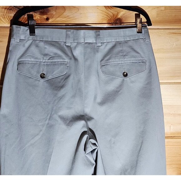 LL Bean Chino Classic Fit Pants 33X29 100% Cotton Covered Back Pocket - Picture 8 of 9